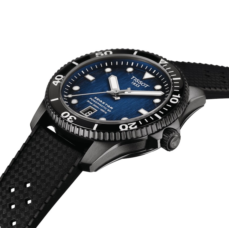 Tissot Seastar 1000 Men's Blue Dial & Rubber Strap Watch