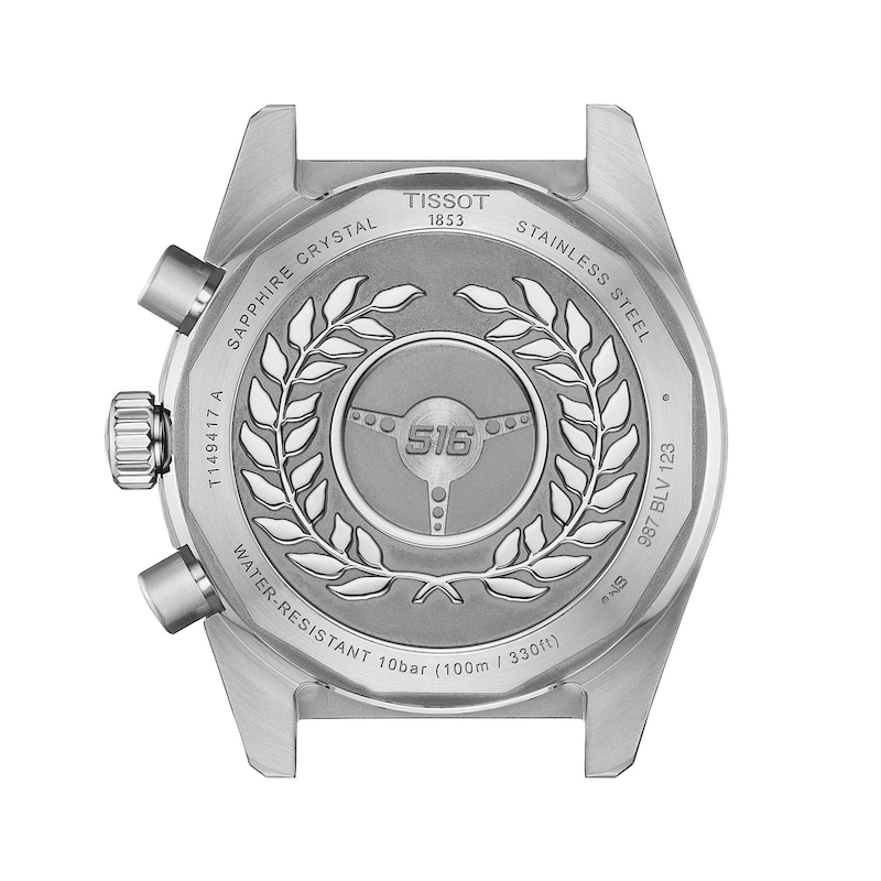 Tissot PR516 Men's Blue Dial & Stainless Steel Bracelet Watch
