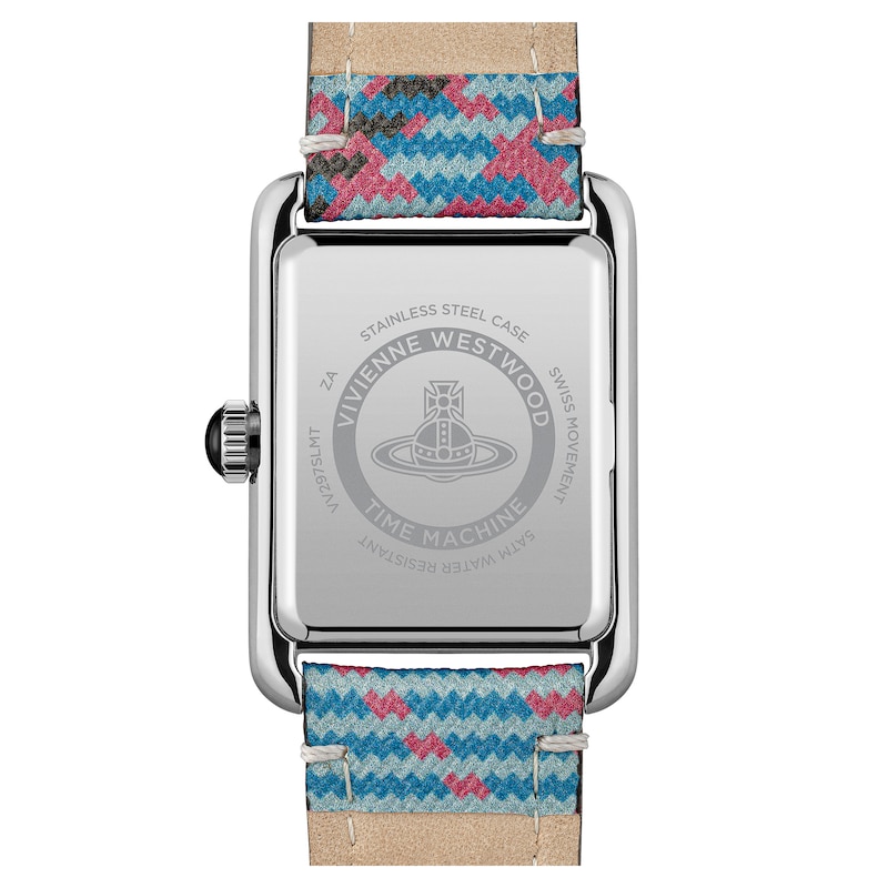 Vivienne Westwood Shacklewell Multi-Coloured PU Leather Strap Watch