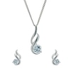 Thumbnail Image 0 of Sterling Silver Cubic Zirconia Earrings & Pendant Set