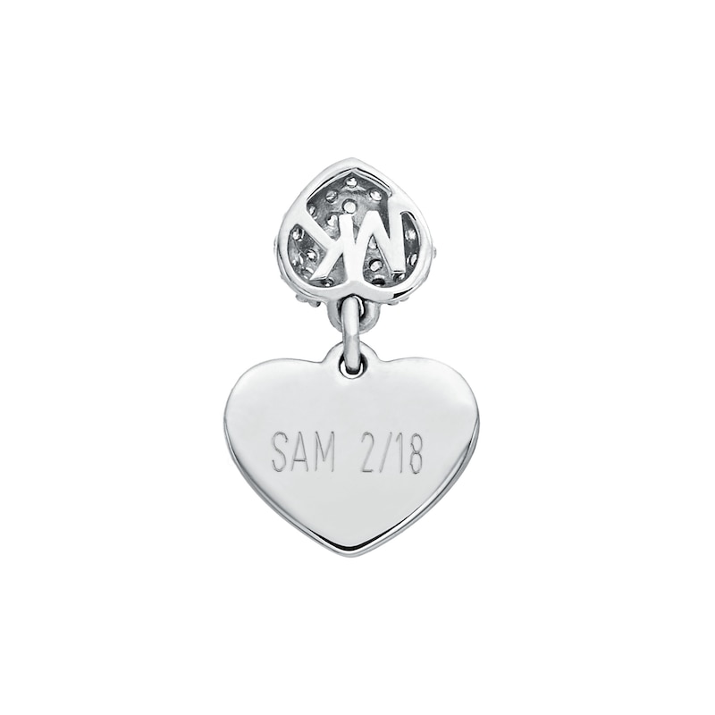 Michael Kors Sterling Silver 7 Inch Kors Love Heart Bracelet