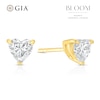 Thumbnail Image 1 of BLOOM Florence 14ct Yellow Gold 1ct Lab Grown Diamond Heart Earrings