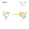 Thumbnail Image 1 of BLOOM Florence 14ct Yellow Gold 0.50ct Lab Grown Diamond Heart Earrings