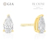 Thumbnail Image 1 of BLOOM Capri 14ct Yellow Gold 1ct Lab Grown Diamond Pear Earrings