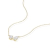 Thumbnail Image 2 of BLOOM Capri 14ct Yellow Gold 0.40ct Lab Grown Diamond Pear & Round Toi Et Moi Necklace