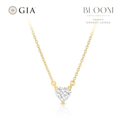 BLOOM Florence 14ct Yellow Gold 0.50ct Lab Grown Diamond Heart Pendant