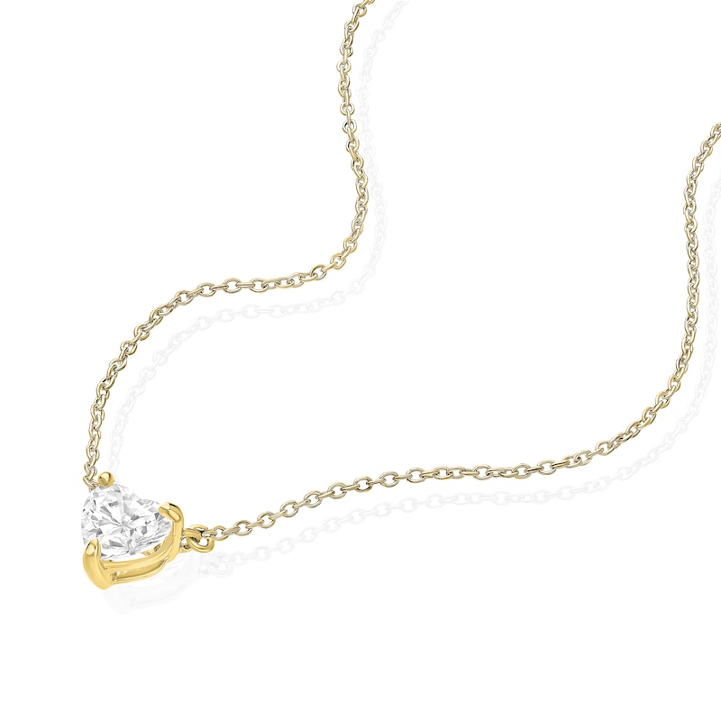 Main Image 2 of BLOOM Florence 14ct Yellow Gold 0.50ct Lab Grown Diamond Heart Pendant