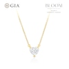 Thumbnail Image 1 of BLOOM Florence 14ct Yellow Gold 1ct Lab Grown Diamond Heart Pendant