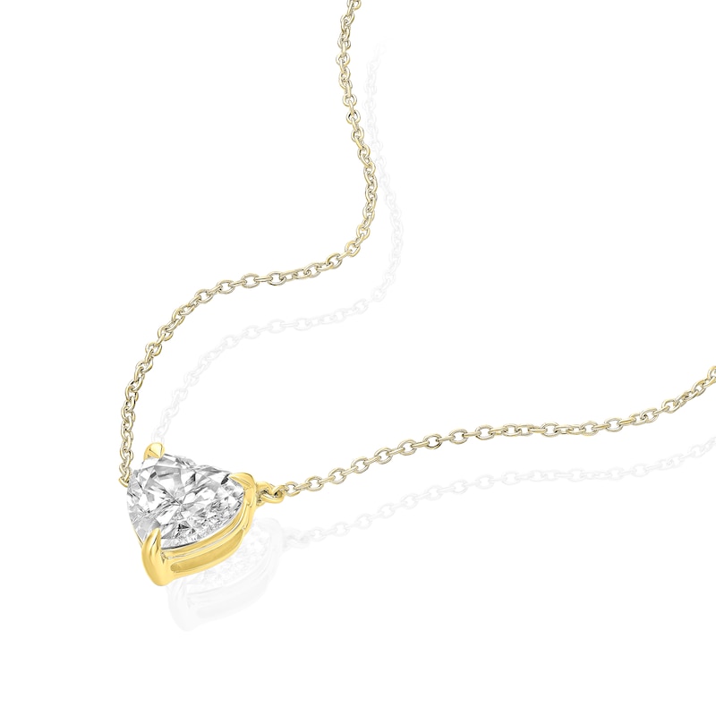 Main Image 2 of BLOOM Florence 14ct Yellow Gold 1ct Lab Grown Diamond Heart Pendant