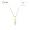 Thumbnail Image 1 of BLOOM Capri 14ct Yellow Gold 0.50ct Lab Grown Diamond Pear Pendant