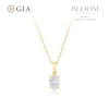 Thumbnail Image 1 of BLOOM Vienna 14ct Yellow Gold 0.50ct Lab Grown Diamond Oval Pendant