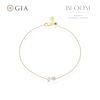 Thumbnail Image 1 of BLOOM Capri 14ct Yellow Gold 0.40ct Lab Grown Diamond Pear & Round Toi Et Moi Bracelet