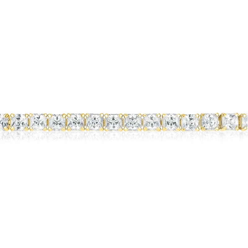 Main Image 2 of BLOOM Venice 14ct Yellow Gold 11.50ct Lab Grown Diamond Radiant Pavé Bracelet