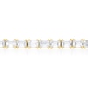 Thumbnail Image 2 of BLOOM Rome 14ct Yellow Gold 5.30ct Lab Grown Diamond Emerald Tennis Bracelet