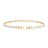 Thumbnail Image 3 of BLOOM The Tennis Collection 18ct Yellow Gold 5ct Lab Grown Diamond Tennis Bracelet