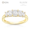 Thumbnail Image 1 of BLOOM Rome 18ct Yellow 1.50ct Lab Grown Diamond Emerald 5 Stone Ring