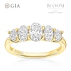 Thumbnail Image 1 of BLOOM The Tennis Collection 18ct Yellow Gold  1.50ct Lab Grown Diamond Oval 5 Stone Ring