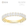 Thumbnail Image 1 of BLOOM Rome 18ct Yellow 2ct Lab Grown Diamond Emerald Eternity Ring