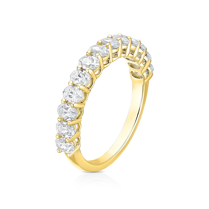 Main Image 2 of BLOOM Vienna 18ct Yellow 1.33ct Lab Grown Diamond Oval Cut Eternity Ring