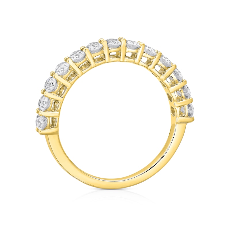 Main Image 3 of BLOOM Vienna 18ct Yellow 1.33ct Lab Grown Diamond Oval Cut Eternity Ring