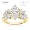 Thumbnail Image 1 of BLOOM Paris 18ct Yellow Gold 2.50ct Lab Grown Diamond Marquise Floral Ring