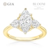 Thumbnail Image 1 of BLOOM Paris 18ct Yellow Gold 2.30ct Lab Grown Diamond Marquise & Heart Trilogy Ring