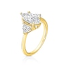 Thumbnail Image 2 of BLOOM Paris 18ct Yellow Gold 2.30ct Lab Grown Diamond Marquise & Heart Trilogy Ring