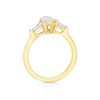 Thumbnail Image 3 of BLOOM Paris 18ct Yellow Gold  1.28ct Lab Grown Diamond Marquise & Tapered Baguette Trilogy Ring