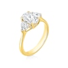 Thumbnail Image 2 of BLOOM Vienna 18ct Yellow 2ct Lab Grown Oval & Trillion Diamond Trilogy Ring