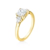 Thumbnail Image 2 of BLOOM Venice 18ct Yellow 1.50ct Lab Grown Diamond Radiant Trilogy Ring