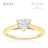 Thumbnail Image 1 of BLOOM Florence 18ct Yellow 1ct Lab Grown Diamond Heart Solitaire Ring