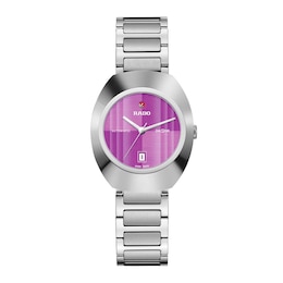 Rado DiaStar Original Automatic Purple Dial & Stainless Steel Watch