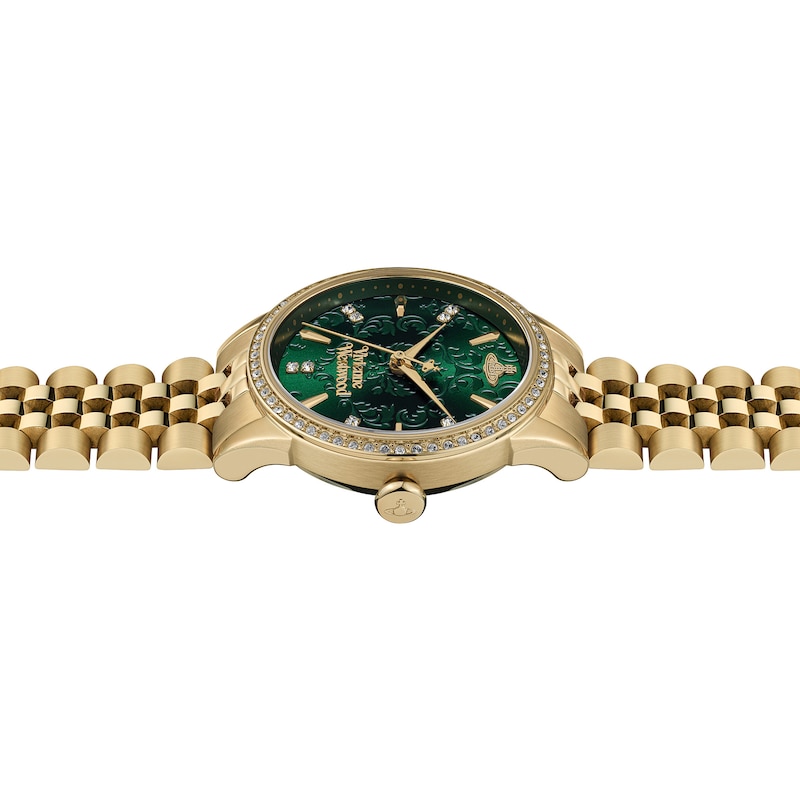 Main Image 4 of Vivienne Westwood Little Wallace Ladies' Quartz Green Dial Gold Stainless Steel Case & Bracelet