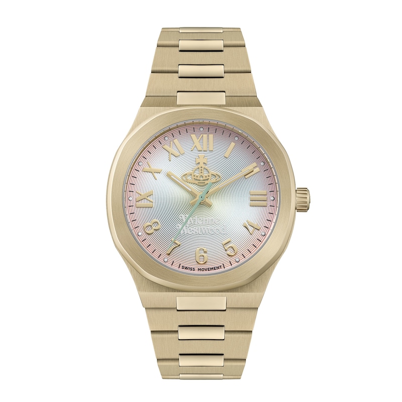 Main Image 1 of Vivienne Westwood Merton Multi Coloured Dial & Gold Stainless Steel Bracelet Watch