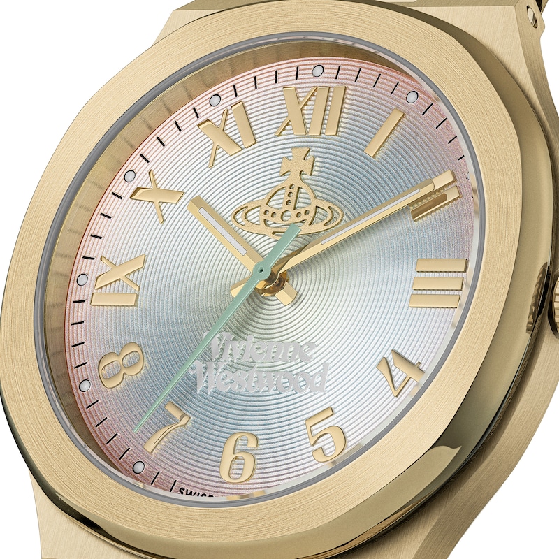 Main Image 2 of Vivienne Westwood Merton Multi Coloured Dial & Gold Stainless Steel Bracelet Watch