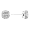 Thumbnail Image 1 of 9ct White Gold 0.20ct Total Diamond Baguette Stud Earrings