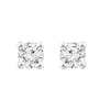 Thumbnail Image 1 of 18ct White Gold 0.50ct Diamond Solitaire Screw Back Earrings