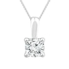 Thumbnail Image 0 of 18ct White Gold 0.50ct Diamond Solitaire Adjustable Pendant
