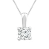 Thumbnail Image 1 of 18ct White Gold 1ct Diamond Solitaire Adjustable Pendant