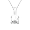 Thumbnail Image 4 of 18ct White Gold 1ct Diamond Solitaire Adjustable Pendant