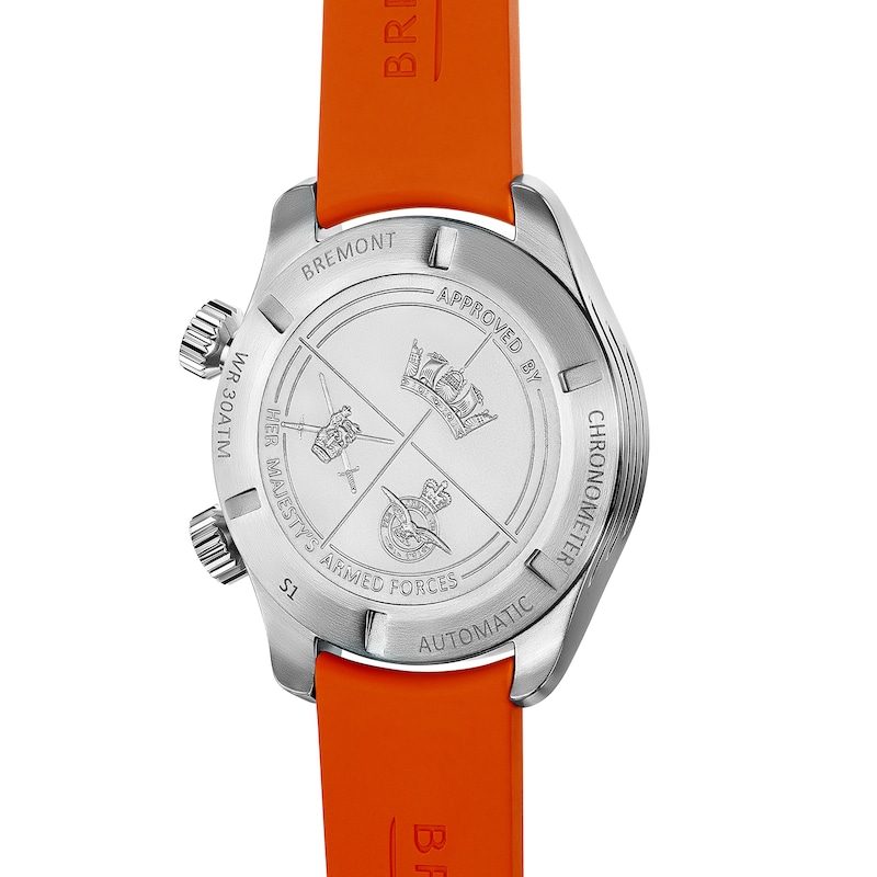 Main Image 2 of Bremont Argonaut Azure Men's Orange Rubber Strap Watch