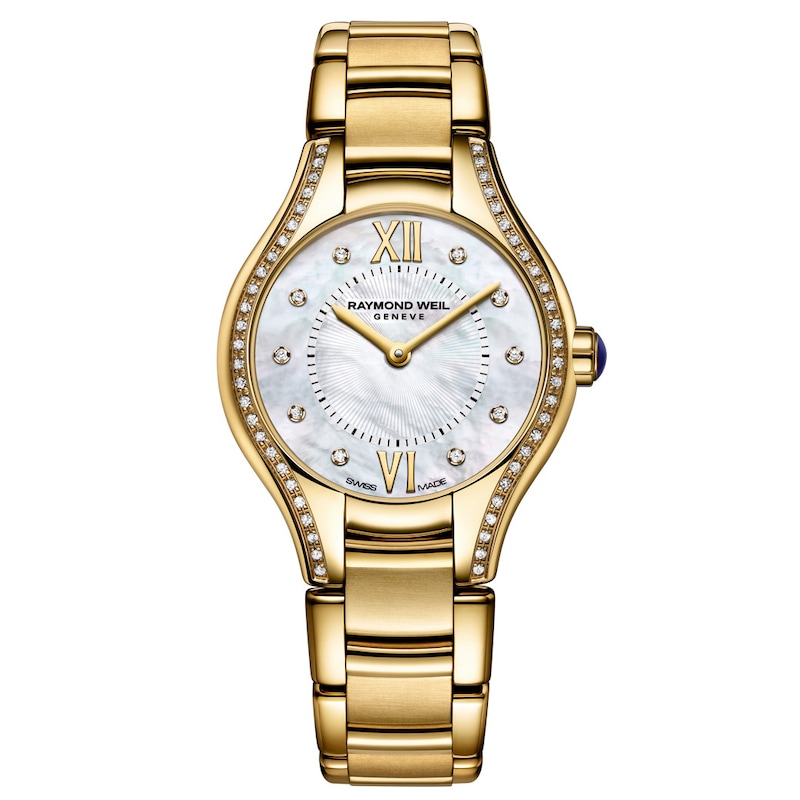 Raymond Weil Noemia Ladies' Diamond Gold-Tone Bracelet Watch
