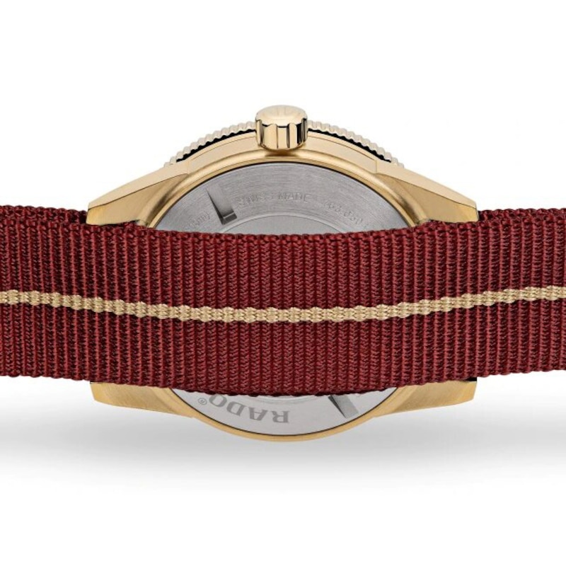 Rado Captain Cook Men's Automatic Red Fabric Strap Watch