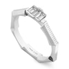 Thumbnail Image 0 of Gucci Link to Love 18ct White Gold Diamond M-N Trilogy Ring