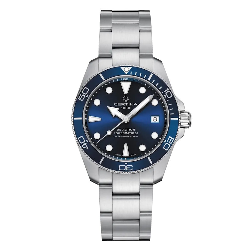 Certina DS Action Diver Blue Dial & Stainless Steel Bracelet Watch