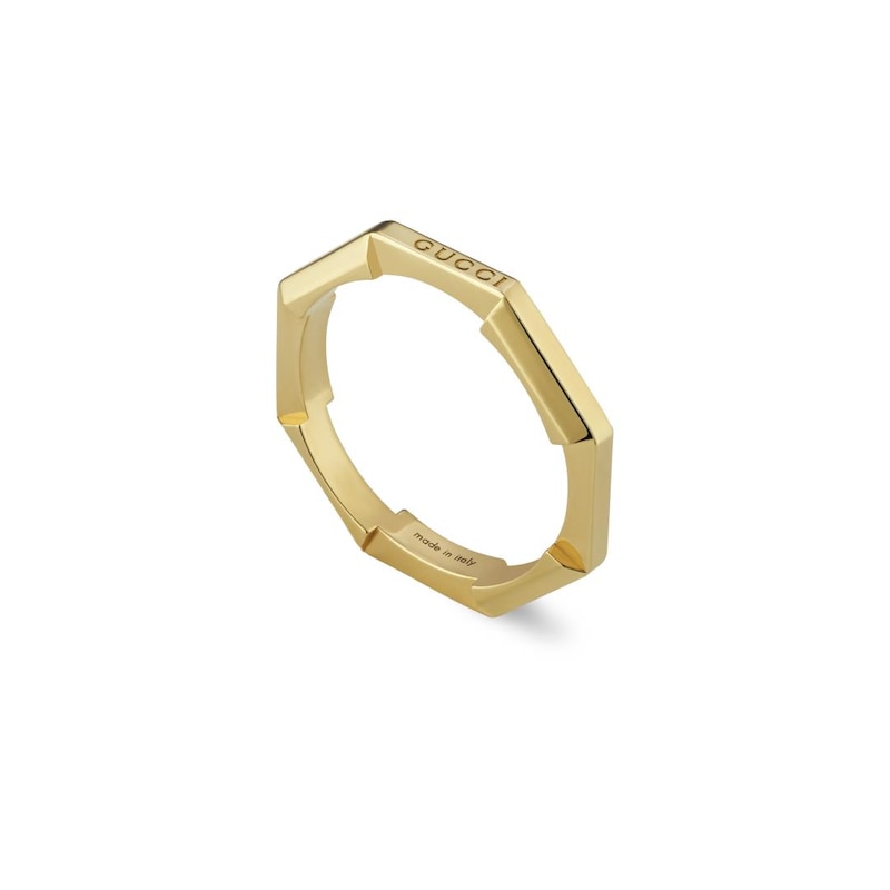 Gucci Link to Love 18ct Yellow Gold O-P Ring
