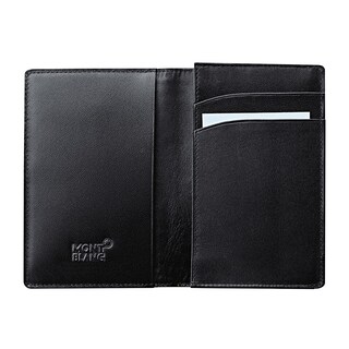 Montblanc Meisterstuck Black Leather Business Card Holder | Ernest Jones