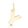 Thumbnail Image 0 of 9ct Yellow Gold 'Y' Initial Pendant (No Chain)