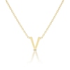 Thumbnail Image 1 of 9ct Yellow Gold 'V' Initial Pendant