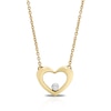 Thumbnail Image 0 of 9ct Yellow Gold Diamond Heart Pendant